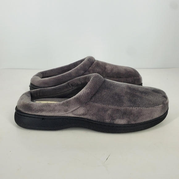 Dearfoams Men's Bradley Indoor Outdoor Velour Moc-Toe Clog Slippers Size 10 - Picture 4 of 9